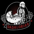 thumbnail image 2 of Boy's Star Wars: The Mandalorian Grogu and Din Djarin Dadalorian Cradle Sketch  Graphic Tee Black / 2 Large, 2 of 5