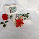 thumbnail image 1 of Colgante de árbol de Navidad artificial de una sola capa de oro rosa y flores de Navidad, guirnalda de flores decorativas, accesorios para regalo navideño, 1 of 6
