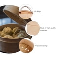 thumbnail image 3 of 1 Set Bamboo Food Steamer Kitchen Premium Steamer Handmade Steamer Basket, 3 of 9