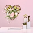 thumbnail image 3 of AMLESO Heart-Shaped Spring Wreath Front Door Garland Artificial Wall Hanging Eucalyptus, 3 of 8