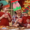 thumbnail image 5 of PMU Christmas Elf Twinkle Toe Hat Striped Red/White Christmas Celebration Costume Party Accessories Props and Party Supplies for Plays, Festivals, Photo Shoots (6/Pkg) Pkg/1, 5 of 8