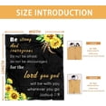 thumbnail image 5 of Be Strong & Courageous Throw Blanket - Scripture Blanket with Healing Caring Faith Prayer Religious Gifts for Women Christian Bible Verse Throw Blanket (Black 1, 60x80 Inches), 5 of 5