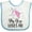 White and Blue, variant on Inktastic My Gigi Loves Me Unicorn Girls Girls Baby Bib