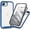 Deep Blue, variant on Dteck for iPhone 17e Case with Built-in Screen Protector and Camera Lens Cover, Full Body Protection Shockproof Rugged Bumper with Clear Back,Purple
