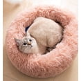 thumbnail image 1 of Cama genérica para mascotas, lavable, 50/60 cm, redonda, piel sintética de felpa, rosa, 1 of 7