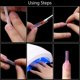 thumbnail image 4 of Juego de 120 Piezas de Formas de Uñas Dobles Formas de Extensión de Moldes de Uñas de Gel Formas de Gel de Uñas de Ataúd para Uñas Acrílicas UV Transparente con Escala de 12 Tamaños y Clips de Uñas, 4 of 8