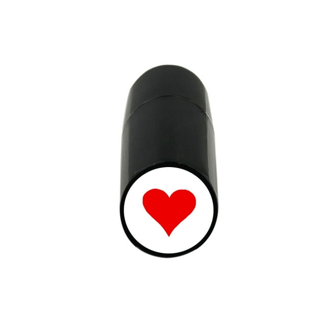 1 Pcs Golf Ball Stamper Stamp Marker Quick Drying Impression Durable Long Lasting Various Patterns Plastic Golf Accessories Red Heart