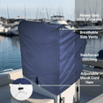 thumbnail image 2 of EliteShield Boat Center Console Cover Medium Size Fits Up To 40"W X 30"D X 44"H Navy Color, 2 of 7