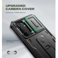 thumbnail image 3 of Dexnor for Samsung Galaxy S25 FE 2025 6.7" Case with Upgraded Slide Camera Cover & 2 Front Frames & Built-in Screen Protector & Kickstand, Heavy-Duty Rugged Case Full-Body Protective Cover,Black, 3 of 7