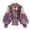 Purple, variant on Sense Of Design Three Flowers See Through Mesh Balloon Sleeve Slim Crop Top Women's Lace Base Layer Extra Long Tops for Women