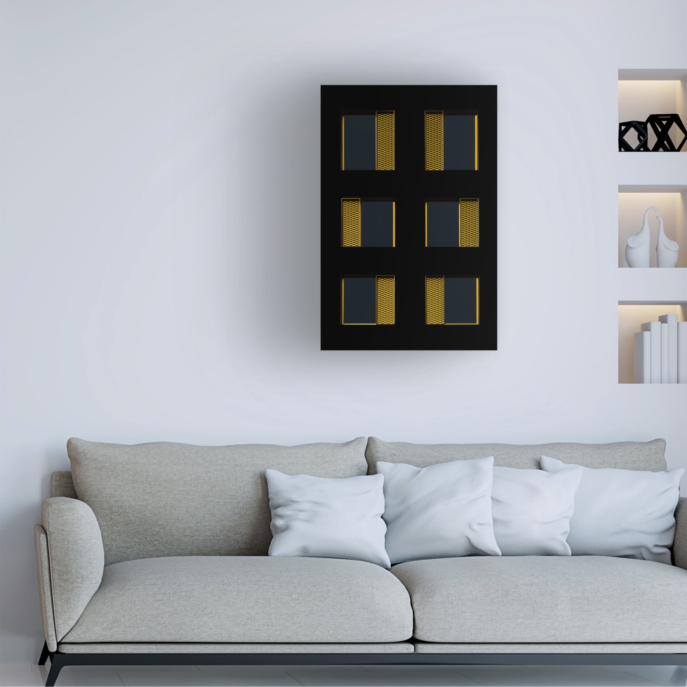 Canvas Wall Art - Rolf Endermann 'Golden Sun Protection' Wall Art for Living Room, Bedroom, or Office Décor by Trademark Fine Art - 16 x 24 Inches