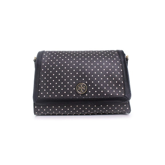 Tory Burch Kerrington Crossbody Viva Dot Mini Black White Bag New