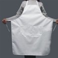 thumbnail image 2 of 2pcs White Cooking Apron Long Style Apron White Sleeveless Apron Waterproof Cooking Apron, 2 of 8