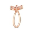 thumbnail image 4 of 2.30 Carat (ctw) Morganite Flower Ring in 10K Rose Pink Gold, 4 of 4