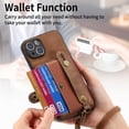 thumbnail image 4 of For Iphone 15 Plus Retro Cross Wristband Wallet Leather Back Phone Case(Brown),iPhone 14 Pro Max, 4 of 8