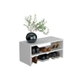thumbnail image 4 of Basic 23" Wide 2-tier shelf Stackable Shoe Rack White, 4 of 14