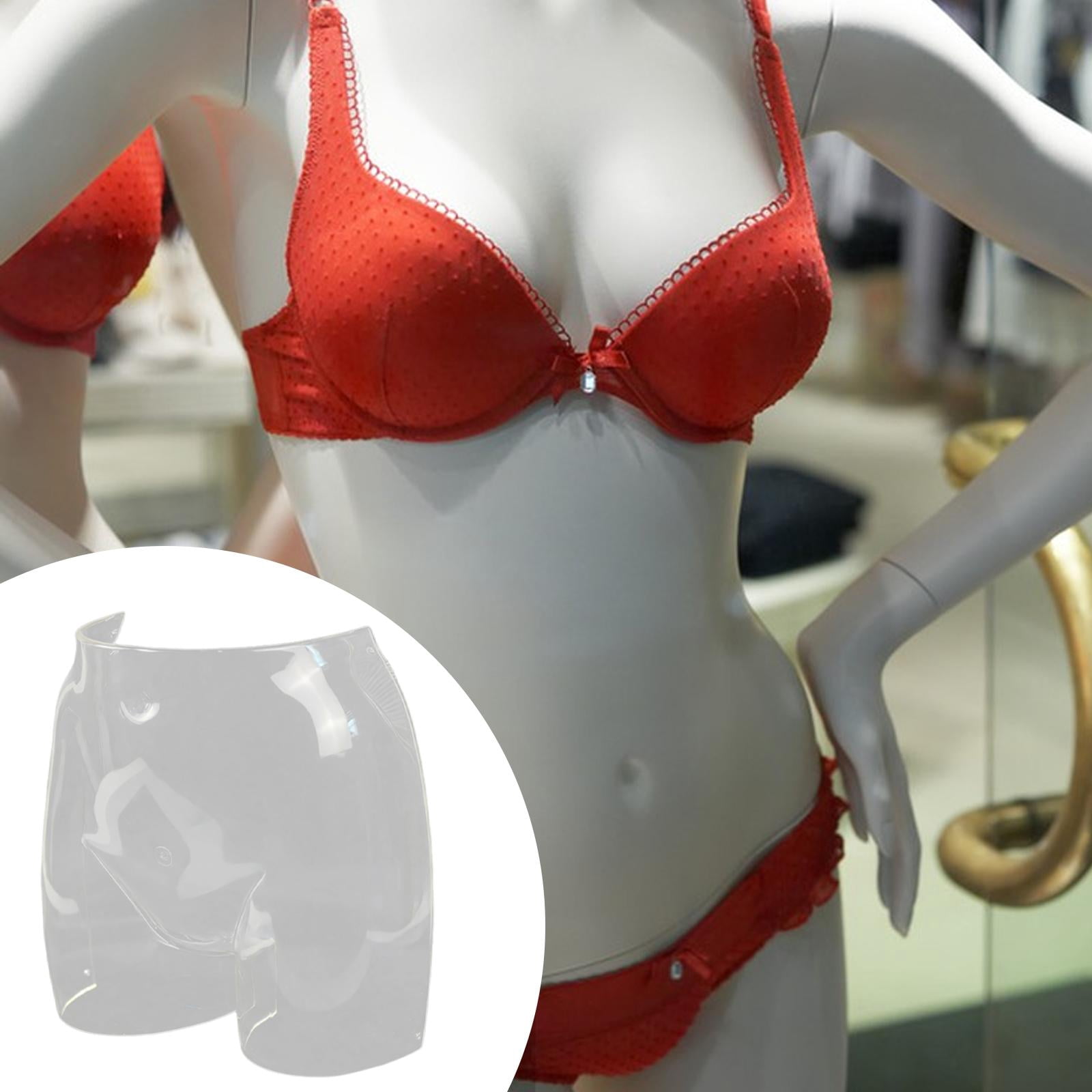 Milageto Bra Underwear Display Stand Clear Lightweight Sturdy Mannequin Model for Bedroom