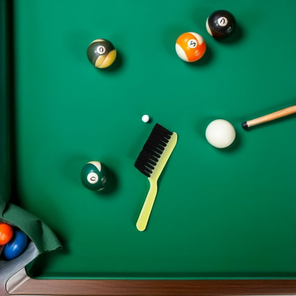 Phenofice 2Pcs Billiard Table Felt Cleaning Brush Set with Soft Bristles for Efficient Pool Table Maintenance Beige