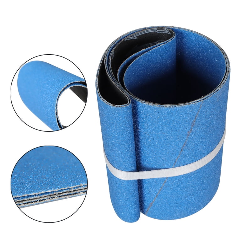 2-Pack 40 Grit Zirconia Sanding Belts - 6" X 80" For Metal Grinding & Weld Removal