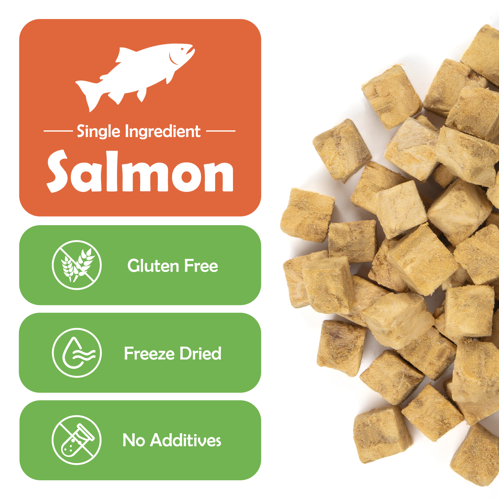 MON2SUN Salmon Freeze Dried Dog Treats, 10.6 oz