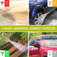 thumbnail image 4 of 4200PSI-Max Pressure Washer 2.8GPM Power Washer 4 Nozzles ,500ml Foam Cannon, 20FT Hose Reel Power Washer Cleaning for car, home, driveway, yard, outdoor, gutter, pool, brick Cleaning, 4 of 7