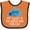Orange and Black, variant on Inktastic Daddy is Worlds Best Pilot Airplane Childs Boys or Girls Baby Bib