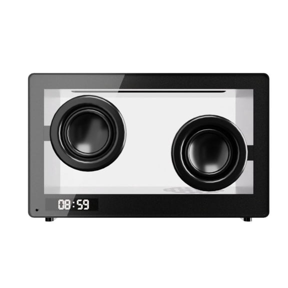 Bluetooth Speaker, Transparent Speakers Bluetooth Wireless,Portable Speaker, Simple Desktop Mini Speaker with LED Ambiance Light