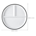 thumbnail image 2 of Ceramic Plate Divided Plate Dessert Salad Plate Dinner Plate Food Serving Plate, 2 of 4