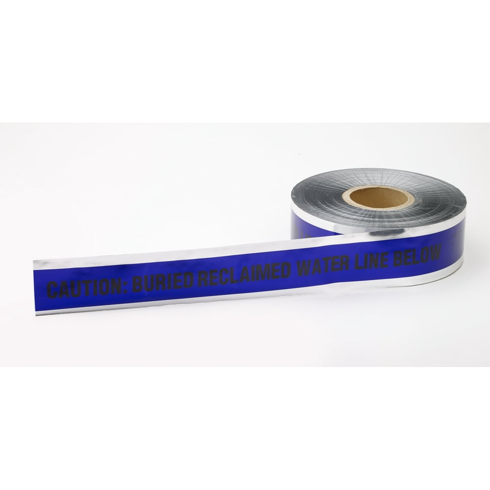 Polyethylene Underground Reclaimed Water Detectable Marking Tape, 1000