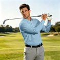 thumbnail image 6 of LWavelet Polo Shirts for Men Long Sleeve Golf Tennis Collared Shirt Moisture Wicking Dry Fit Performance Casual Polo Shirt, 6 of 7