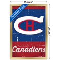 thumbnail image 3 of NHL Montreal Canadiens - Retro Logo 13 Wall Poster, 14.725" x 22.375", Framed, 3 of 3