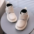thumbnail image 4 of BXJX Children's Winter Boots- Fashion Lace-Up Thickened Casual Ankle Boots White Size 7, 4 of 5