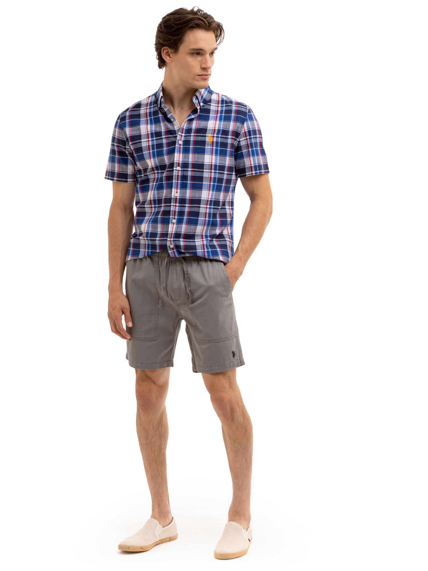 U.S. Polo Assn. Men's Short Sleeve Woven Shirt