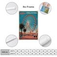 thumbnail image 2 of Low Angle Wall Art Estrella De Puebla Puebla Mexico Vintage Travel Poster Ferris Wheel City View Landmark Canvas Poster, 2 of 8
