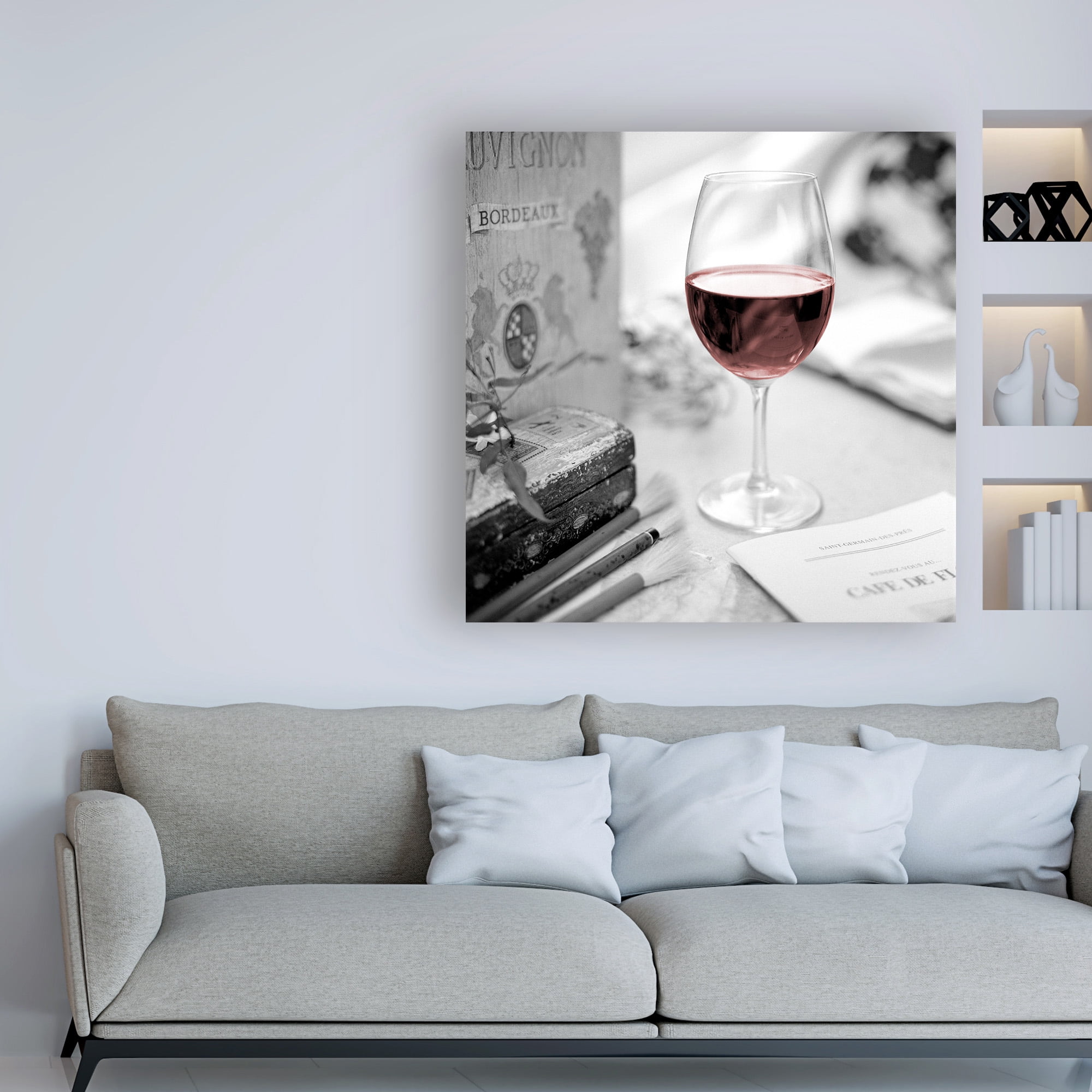 Trademark Fine Art 'Vin Rouge' Canvas Art by Alan Blaustei