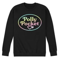 Polly Pocket - Polly Pocket Ombre Logo - Men's Crew Neck Fleece Pullover