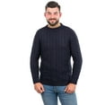 thumbnail image 2 of SAOL Aran Sweater Men`s Wool Blend Knit Pullover Fisherman Traditional Jumper from Ireland, 2 of 4