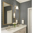 thumbnail image 4 of S4Sassy Self Adhesive Wallpaper, Beige Plaid Check Wallpaper, Removable DIY Vinyl Wall Covering, Textured Peel and Stick Contact Paper for Entryway Accent Wall, Easy Home Decor Solution (25"x360"), 4 of 9