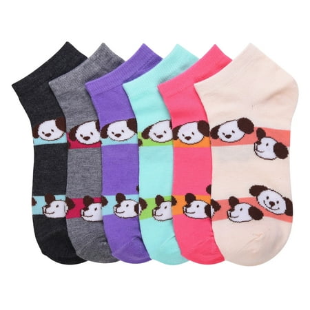 

6-PACK Women s Comfort Low Cut Socks Spandex Socks Puppy 4-6