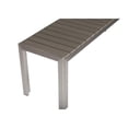 thumbnail image 2 of Pangea Home Breeze Modern Anodized Aluminum Frame Outdoor Bench in Gray, 2 of 2