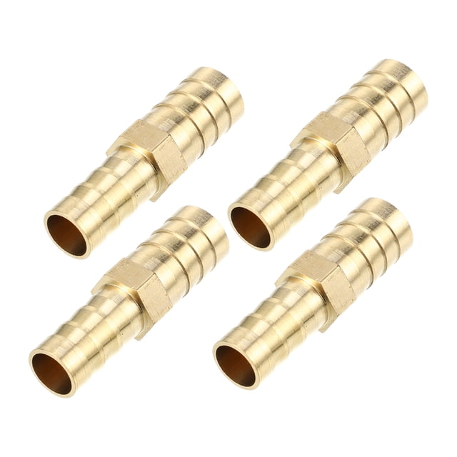 4 piezas 12 mm - 10 mm de forma recta espiga para manguera tubo de púas recto accesorio de tubería conector de manguera de latón