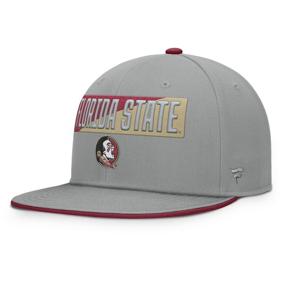Men's Fanatics Gray Florida State Seminoles Duo Snapback Hat
