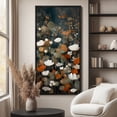thumbnail image 2 of Large Framed Canvas Art for Living Room Wall Decor, Abstract Wildflowers Botanical Canvas Print for Bedroom Decoration - 60"x30" Black Framed, 2 of 6