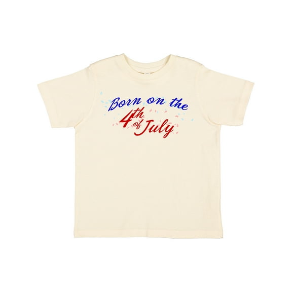 Inktastic Born on the 4th of July Boys or Girls Toddler T-Shirt