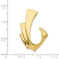 thumbnail image 4 of Auriga 14K Yellow Gold Omega Slide Pendant for Women (L-36mm, W-23mm), 4 of 6