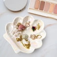 thumbnail image 3 of KLKCMS Shell Jewelry Dish Ceramic Decorative Holder for Keys Bracelets Bedside, 3 of 9