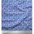thumbnail image 1 of Soimoi Rayon Crepe Fabric Scientific Lab Equipments Education Theme Printed Fabric 1 Yard 46 Inch Wide, 1 of 3