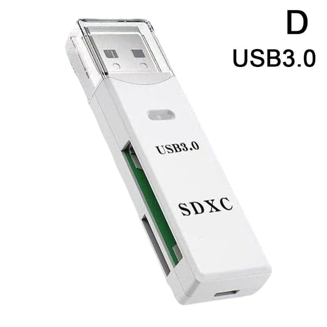 Lector de tarjetas USB 3.0 para teléfono móvil, TF, cámara, SD, dos en uno, de alta velocidad, Plug and Play