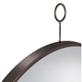 thumbnail image 4 of Gwyneth 30 x 35 Inch Round Wall Mirror Black Nickel, 4 of 5