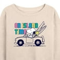 thumbnail image 3 of Peanuts - On Island Time - Women's Lightweight French Terry Long Sleeve Shirt, 3 of 6